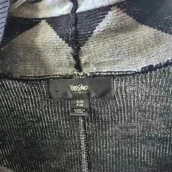 Mossimo Black and Grey Kimono Cardigan Cotton Women's Small - Picture 3 of 3